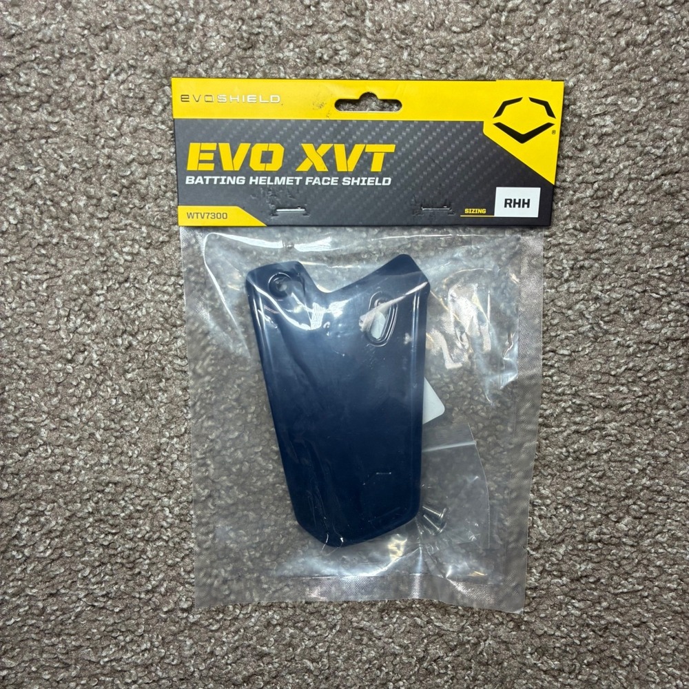 EvoShield Evo XVT Batting Helmet Face Shield RHH OS Navy Blue Baseball NWT